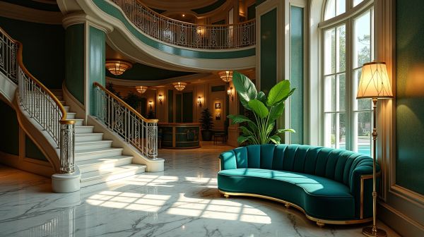 Unwind in the style of art deco at hotel Aiglon